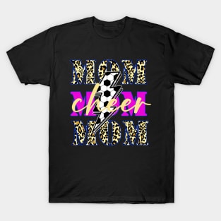 Go Football Lightning Bolt,Game Day Vibes, Cheer Mom T-Shirt